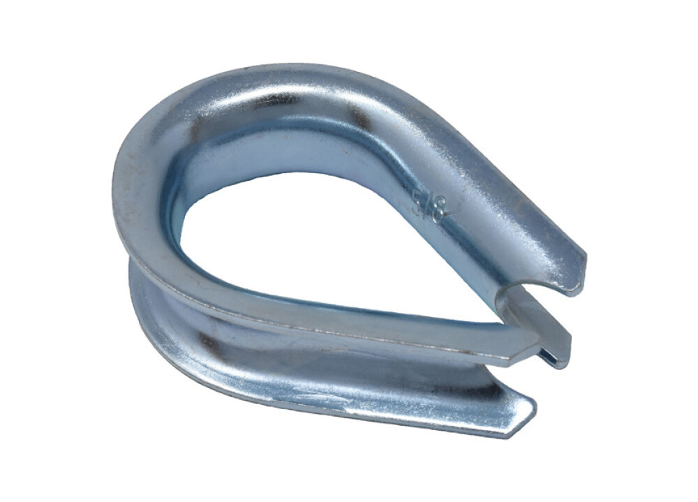 MTI Canada - Product - 1/8 Wire rope thimble-Galvanized Open end